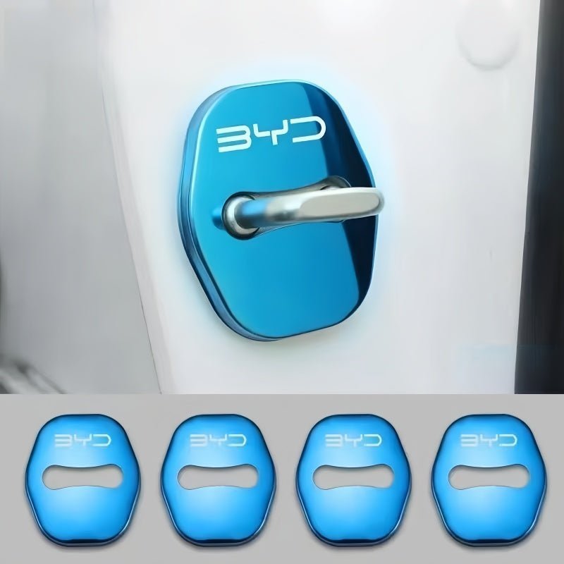 Stainless Steel Door Lock Covers for BYD (4 Pcs) - NICE EVS