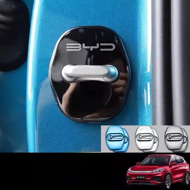 Stainless Steel Door Lock Covers for BYD (4 Pcs) - NICE EVS
