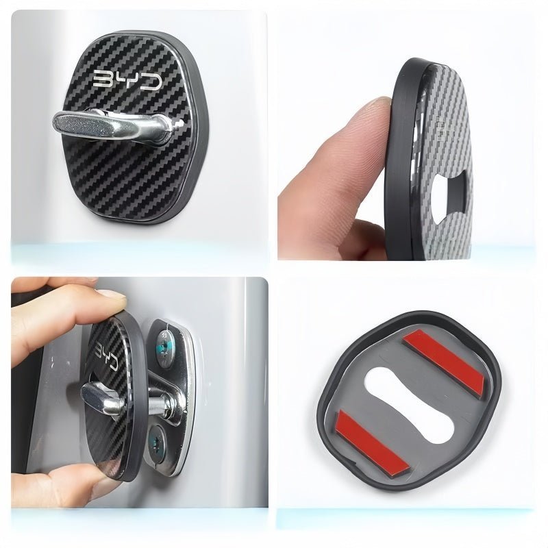 Stainless Steel Door Lock Covers for BYD (4 Pcs) - NICE EVS