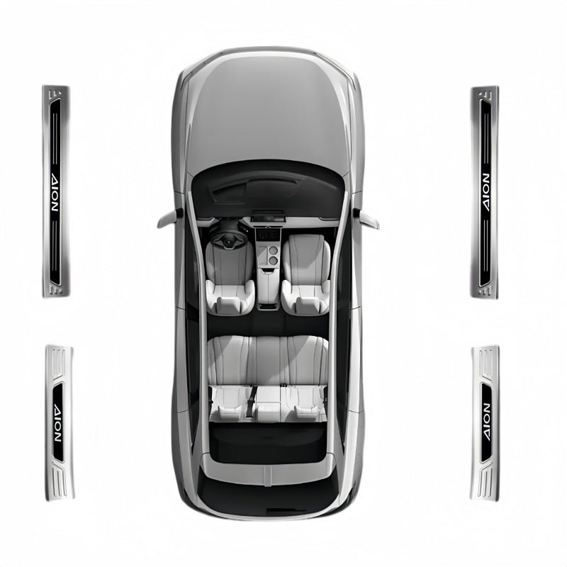 Stainless Steel Door & Trunk Sill Protector for Aion UT/RT/V - NICE EVS