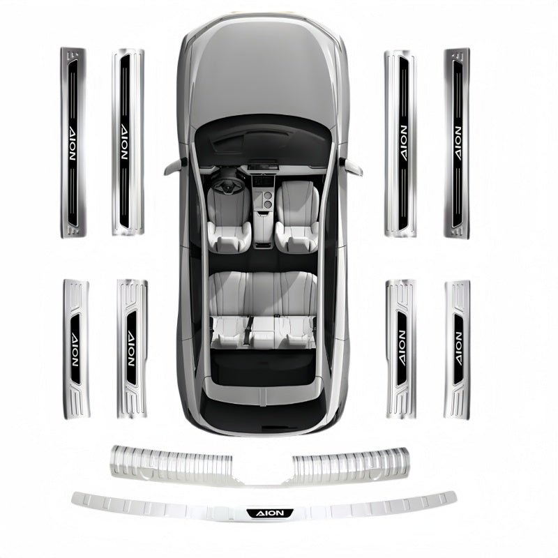 Stainless Steel Door & Trunk Sill Protector for Aion UT/RT/V - NICE EVS