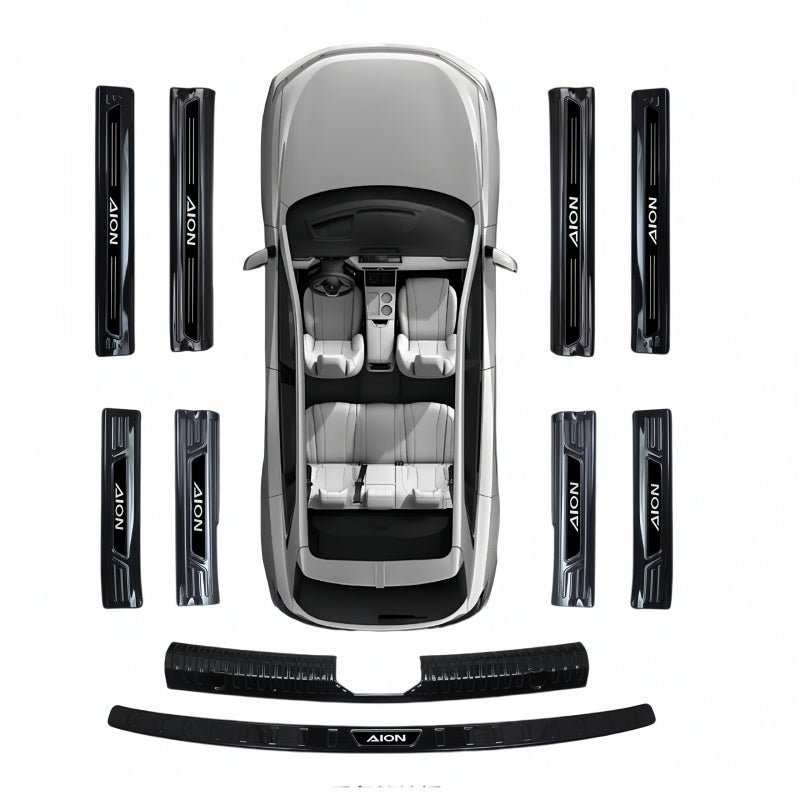 Stainless Steel Door & Trunk Sill Protector for Aion UT/RT/V - NICE EVS