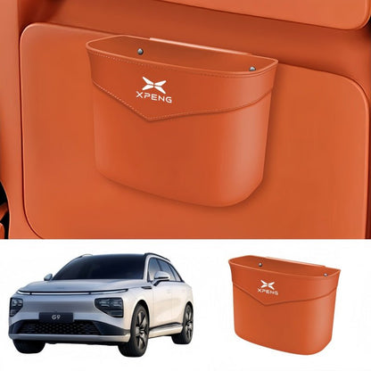 Suede Edge Car Waste Bin Hanging Organiser for XPeng - NICE EVS