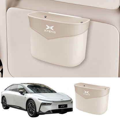 Suede Edge Car Waste Bin Hanging Organiser for XPeng - NICE EVS