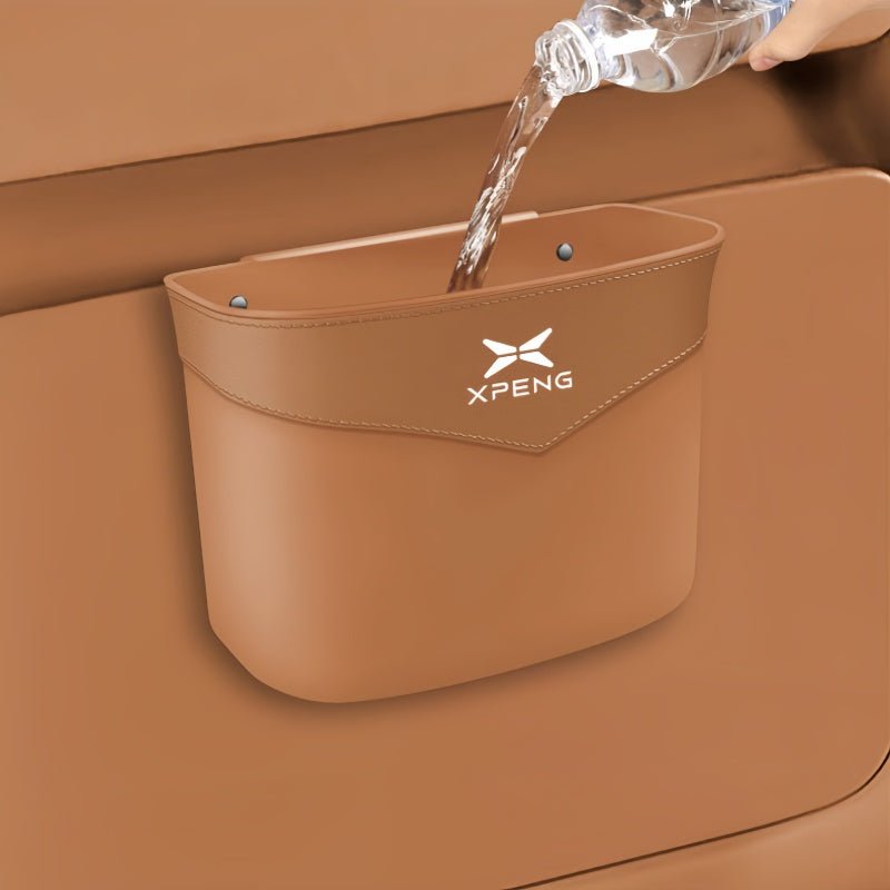 Suede Edge Car Waste Bin Hanging Organiser for XPeng - NICE EVS