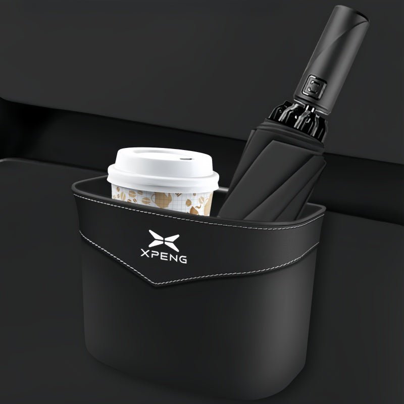 Suede Edge Car Waste Bin Hanging Organiser for XPeng - NICE EVS