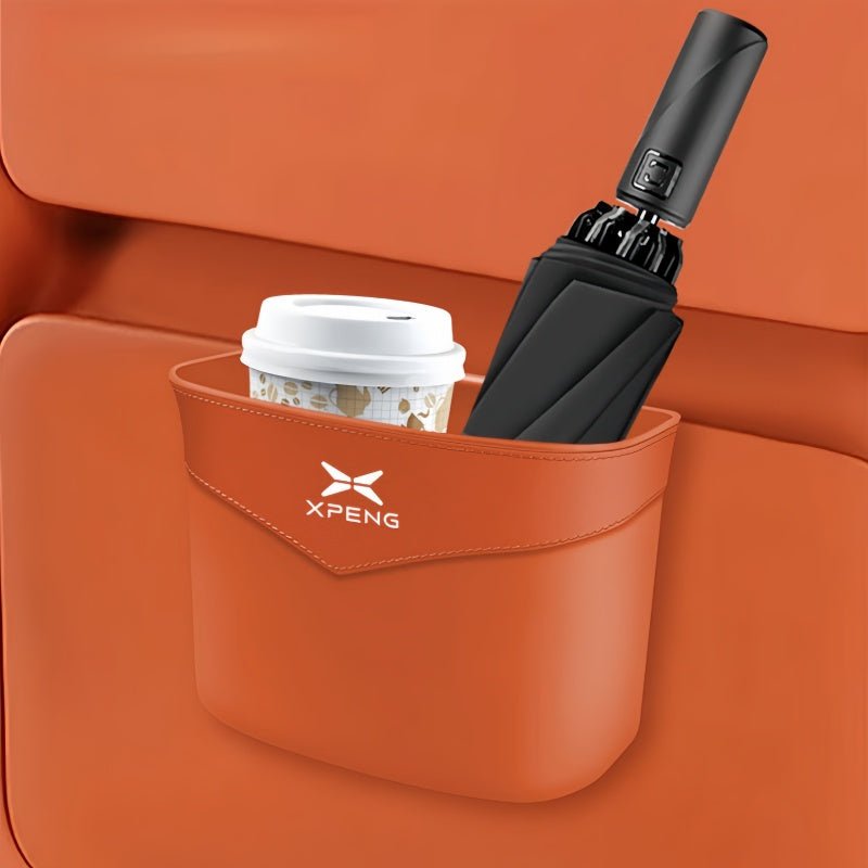 Suede Edge Car Waste Bin Hanging Organiser for XPeng - NICE EVS