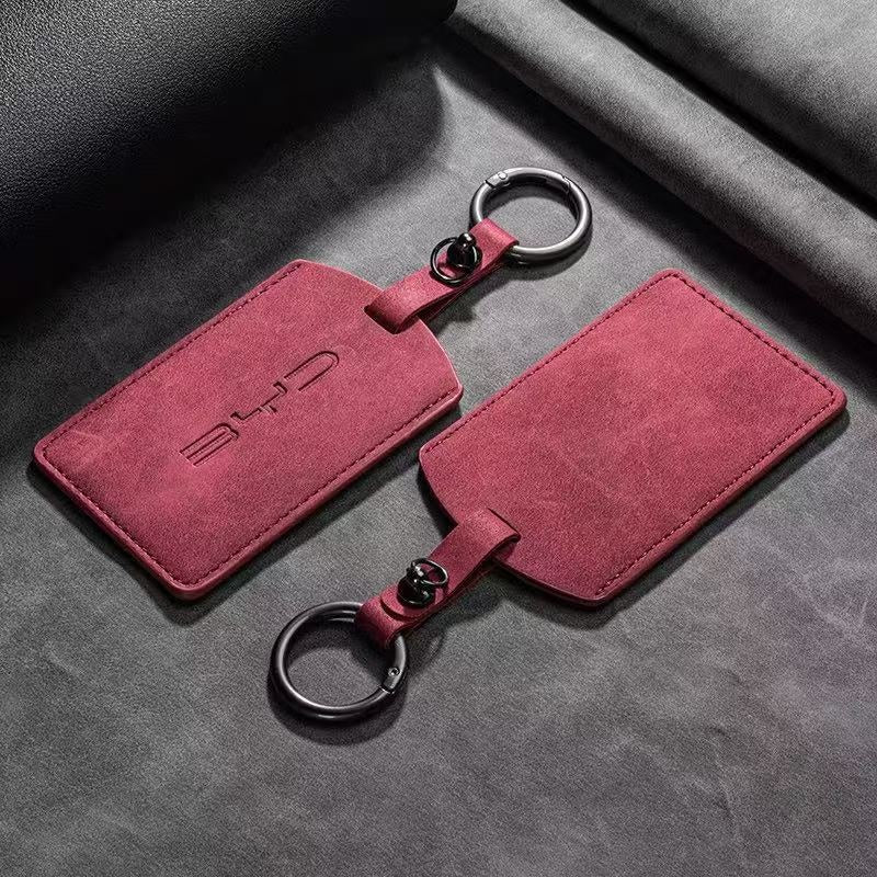 Suede NFC Card Key Cover Case for BYD EV Card Key - NICE EVS