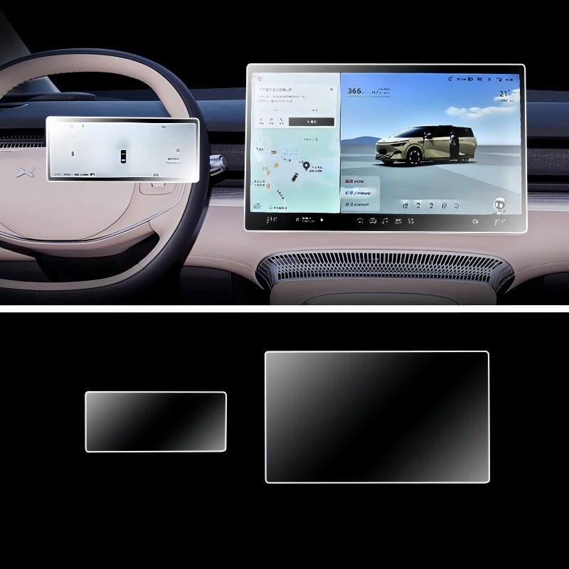 Tempered Glass Display Guard for 2024-2026 XPENG X9 Screens - NICE EVS