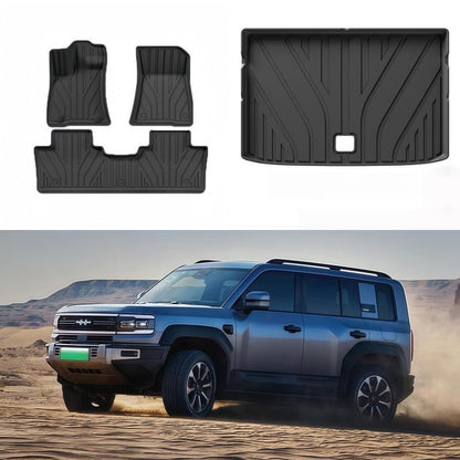 TPE Floor Mats & Trunk Mat for BYD FangChengBao Leopard 5 & Denza B5 - Nice BYD