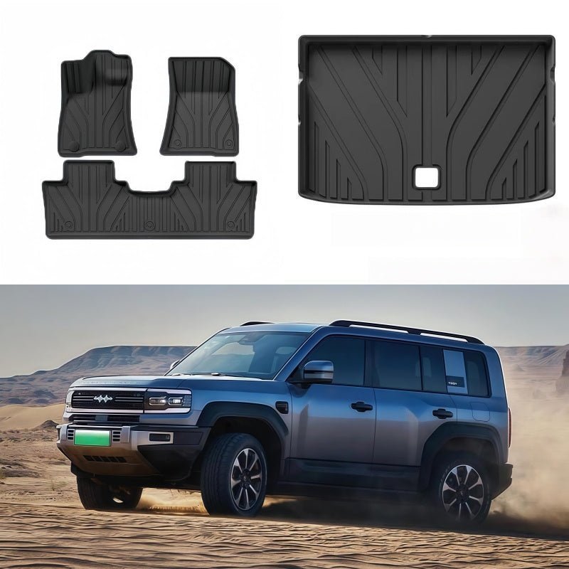 TPE Floor Mats & Trunk Mat for BYD FangChengBao Leopard 5 & Denza B5 - NICE EVS
