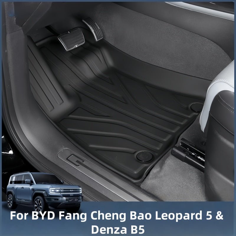 TPE Floor Mats & Trunk Mat for BYD FangChengBao Leopard 5 & Denza B5 - NICE EVS
