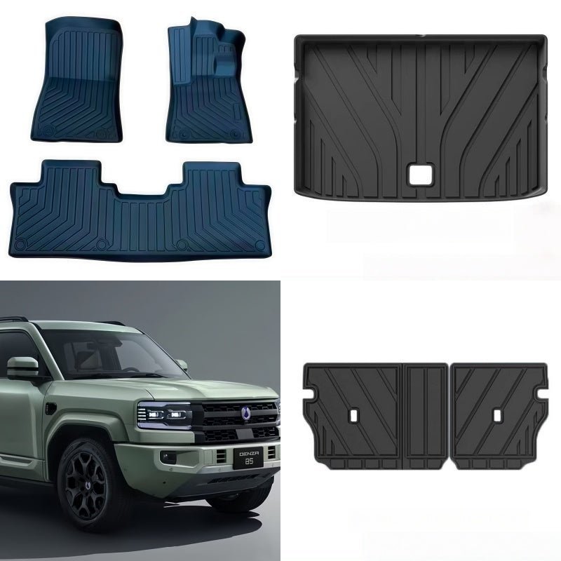 TPE Floor Mats & Trunk Mat for BYD FangChengBao Leopard 5 & Denza B5 - NICE EVS