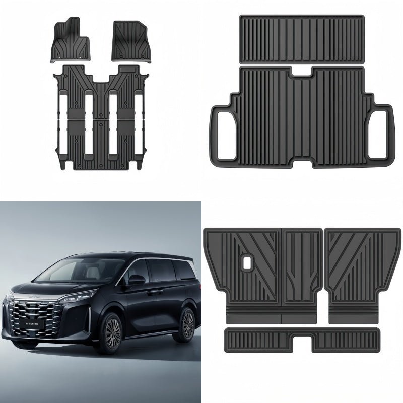 TPE Floor Mats & Trunk Mat for BYD M9 - NICE EVS