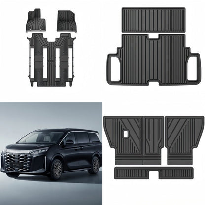 TPE Floor Mats & Trunk Mat for BYD M9 - NICE EVS