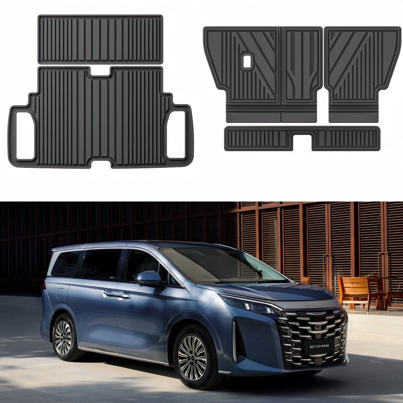 TPE Floor Mats & Trunk Mat for BYD M9 - NICE EVS