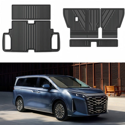 TPE Floor Mats & Trunk Mat for BYD M9 - NICE EVS