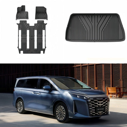 TPE Floor Mats & Trunk Mat for BYD M9 - NICE EVS