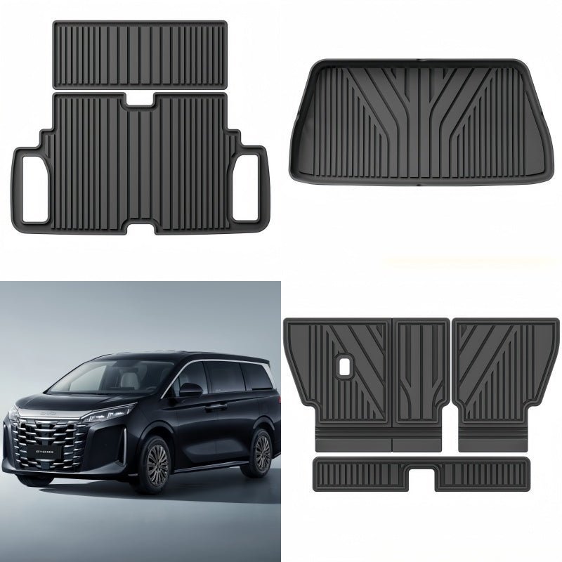 TPE Floor Mats & Trunk Mat for BYD M9 - NICE EVS