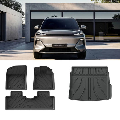 TPE Floor Mats & Trunk Mat for Geely Starray EM - i - NICE EVS