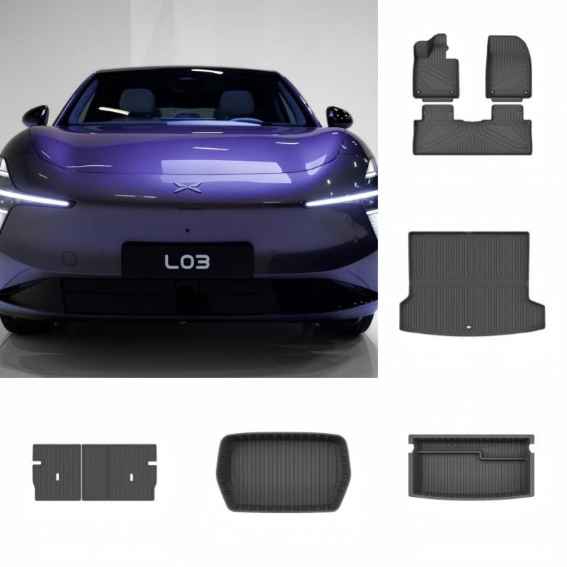 TPE Floor Mats & Trunk Mat for Xpeng L03 - NICE EVS