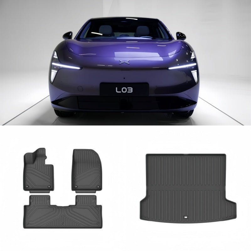 TPE Floor Mats & Trunk Mat for Xpeng L03 - NICE EVS
