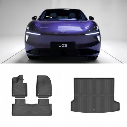 TPE Floor Mats & Trunk Mat for Xpeng L03 - NICE EVS