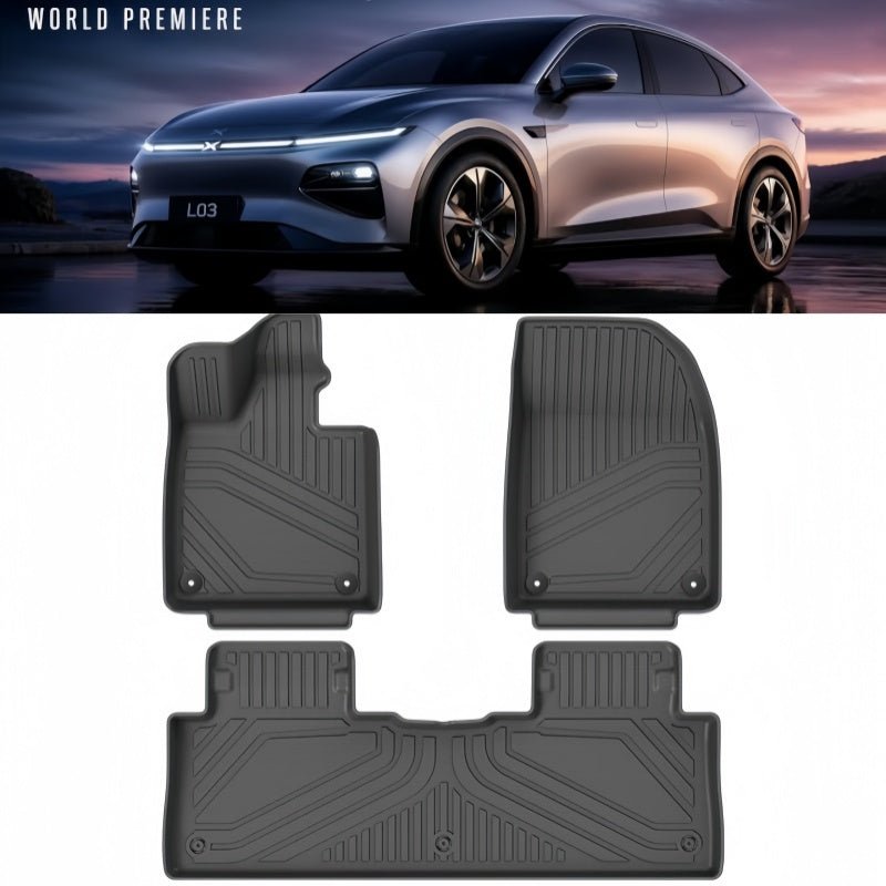 TPE Floor Mats & Trunk Mat for Xpeng L03 - NICE EVS