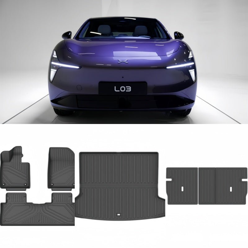 TPE Floor Mats & Trunk Mat for Xpeng L03 - NICE EVS