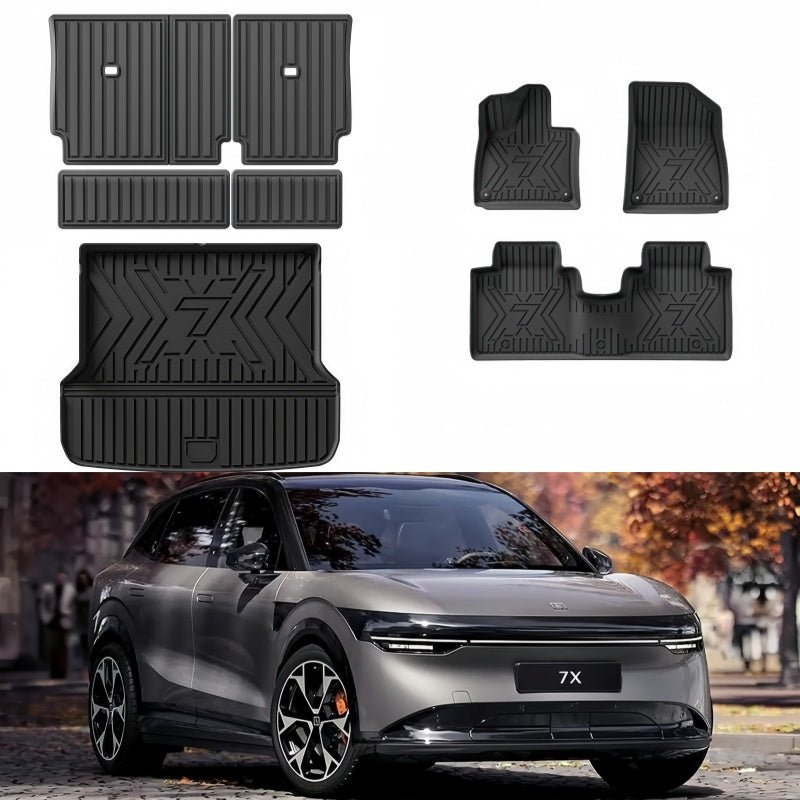 TPE Floor Mats & Trunk Mat for Zeekr 7X - NICE EVS