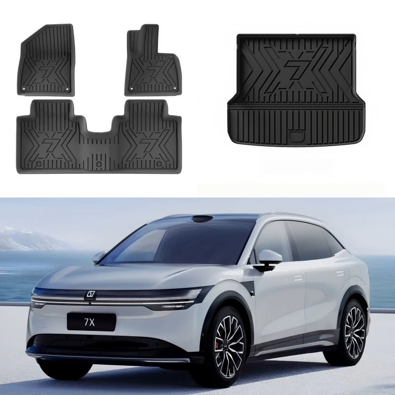 TPE Floor Mats & Trunk Mat for Zeekr 7X - NICE EVS