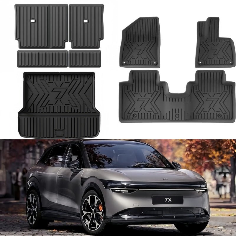 TPE Floor Mats & Trunk Mat for Zeekr 7X - NICE EVS