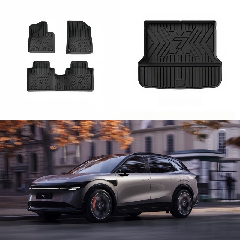 TPE Floor Mats & Trunk Mat for Zeekr 7X - NICE EVS