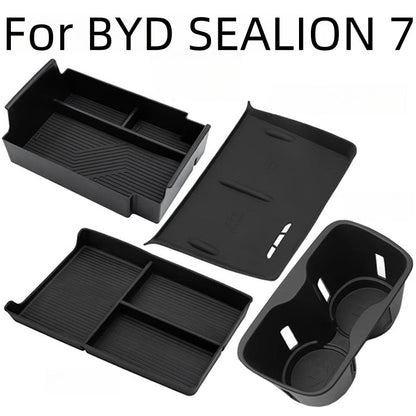 TPE Lower Center Console Storage Box for BYD Sealion 7 - NICE EVS