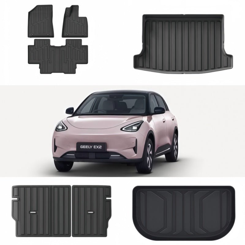 TPE Rubber Floor Mats & Trunk Mats for Geely E2 / EX2 - NICE EVS