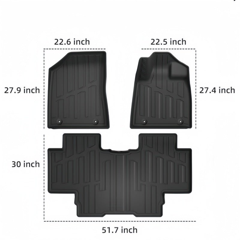 TPE Rubber Floor Mats & Trunk Mats for Geely E2 / EX2 - NICE EVS