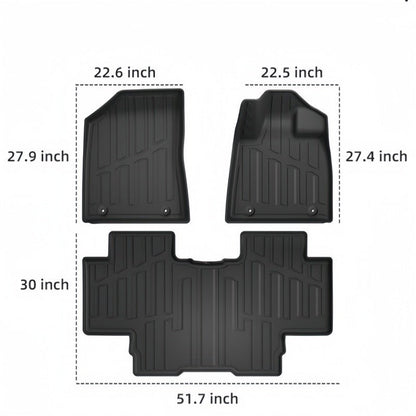 TPE Rubber Floor Mats & Trunk Mats for Geely E2 / EX2 - NICE EVS