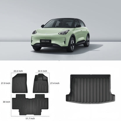 TPE Rubber Floor Mats & Trunk Mats for Geely E2 / EX2 - NICE EVS