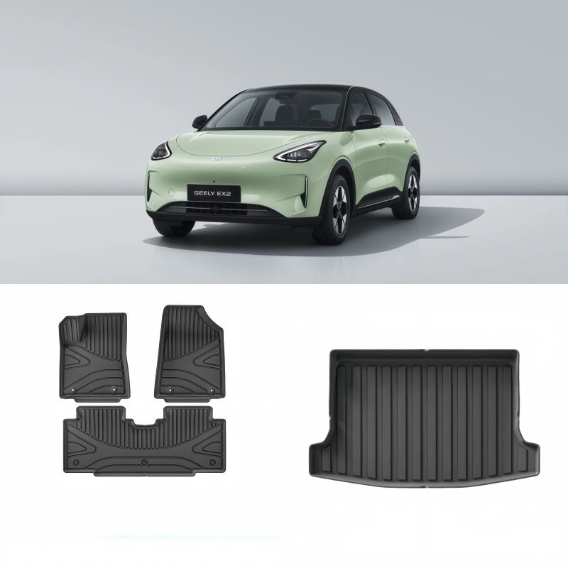 TPE Rubber Floor Mats & Trunk Mats for Geely E2 / EX2 - NICE EVS