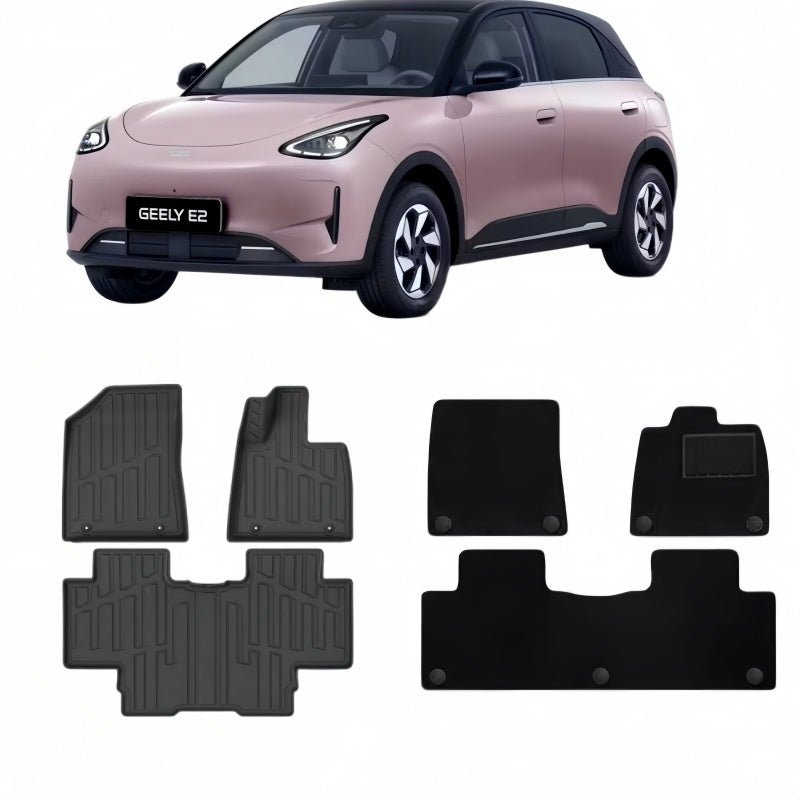 TPE Rubber Floor Mats & Trunk Mats for Geely E2 / EX2 - NICE EVS