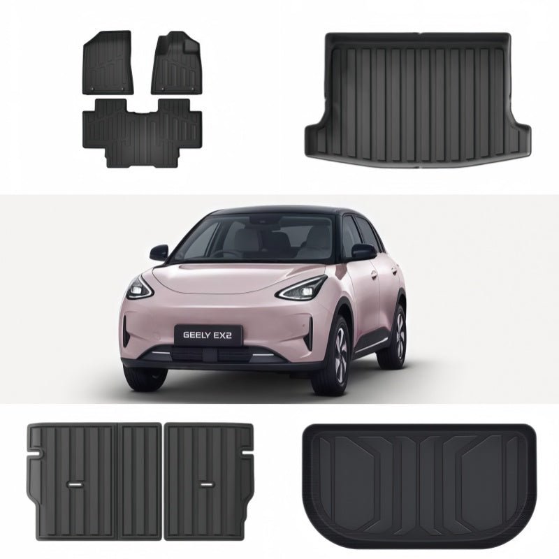 TPE Rubber Floor Mats & Trunk Mats for Geely E2 / EX2 - NICE EVS