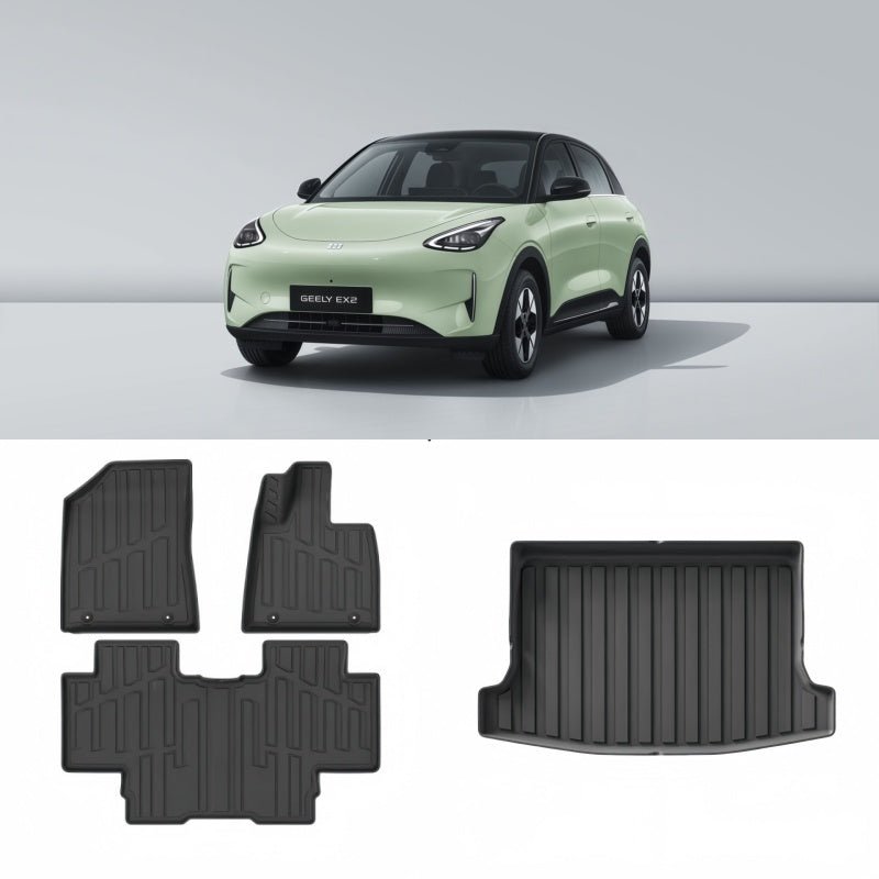 TPE Rubber Floor Mats & Trunk Mats for Geely E2 / EX2 - NICE EVS