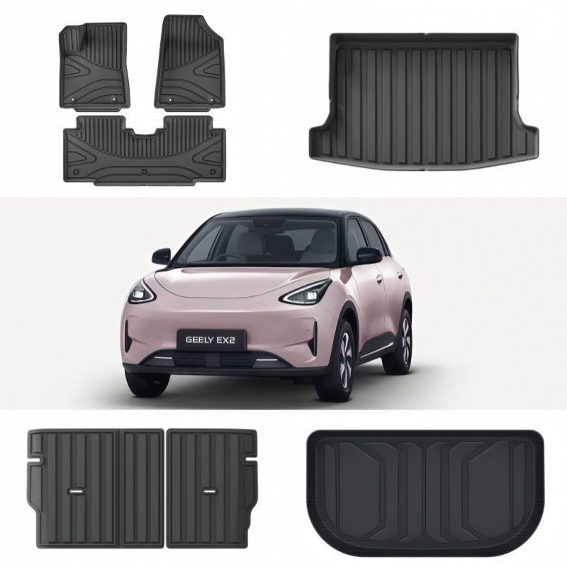 TPE Rubber Floor Mats & Trunk Mats for Geely E2 / EX2 - NICE EVS