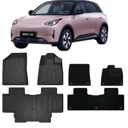 TPE Rubber Floor Mats & Trunk Mats for Geely E2 / EX2 - NICE EVS