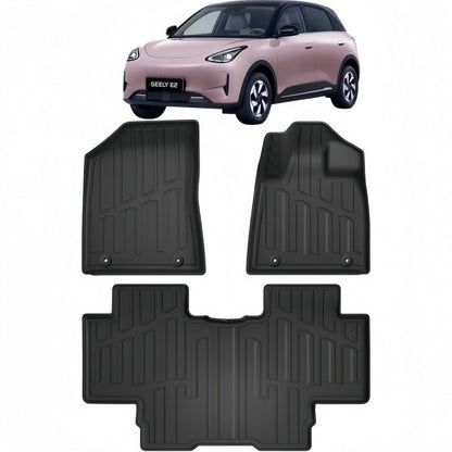 TPE Rubber Floor Mats & Trunk Mats for Geely E2 / EX2 - NICE EVS