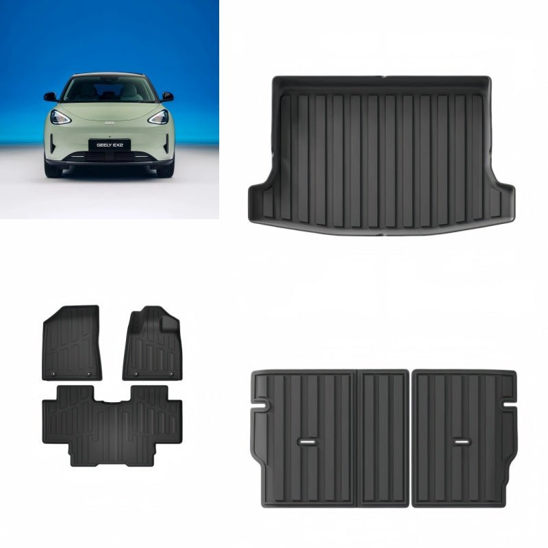 TPE Rubber Floor Mats & Trunk Mats for Geely E2 / EX2 - NICE EVS