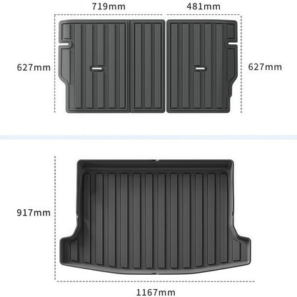 TPE Rubber Trunk Mats & Seat Back Mats for Geely E2 / EX2 - NICE EVS