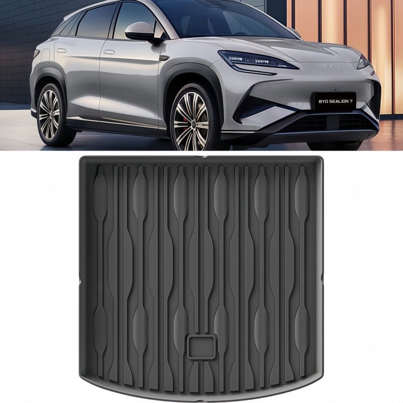 Trunk Rubber Floor Mat & Seat Back Protector for BYD Sealion 7 - NICE EVS