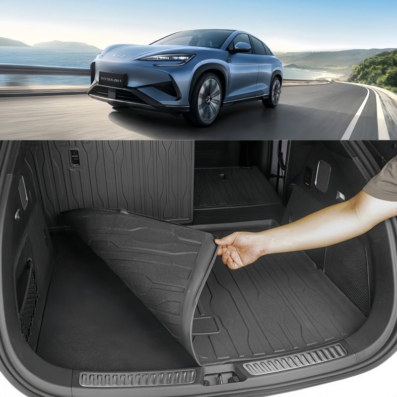 Trunk Rubber Floor Mat & Seat Back Protector for BYD Sealion 7 - NICE EVS