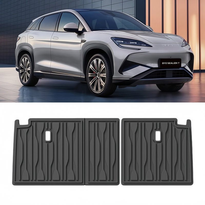 Trunk Rubber Floor Mat & Seat Back Protector for BYD Sealion 7 - NICE EVS